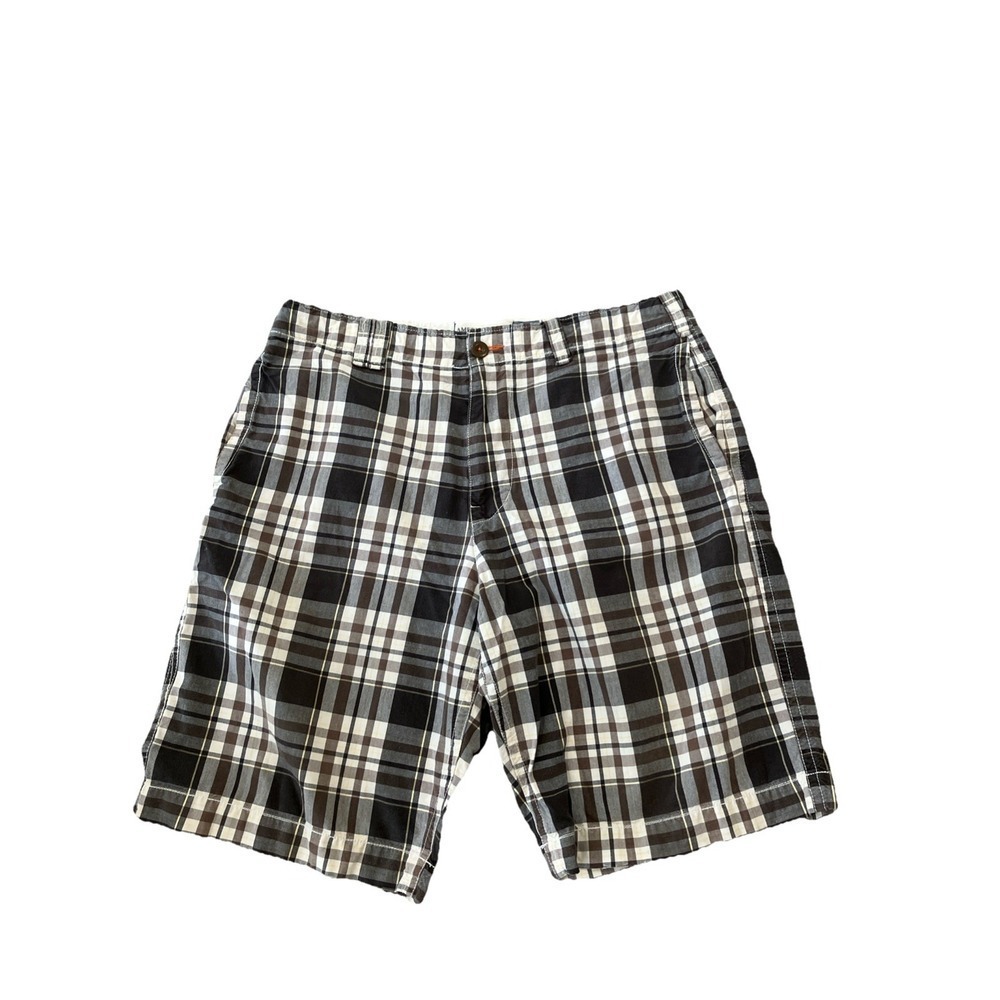 Y2K American Eagle Plaid‎ Shorts Longer Length Size 36